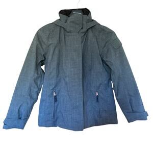 Obermeyer Women’s Brynn Zip Up Warm Insulated Gray Ski Jacket Size 12